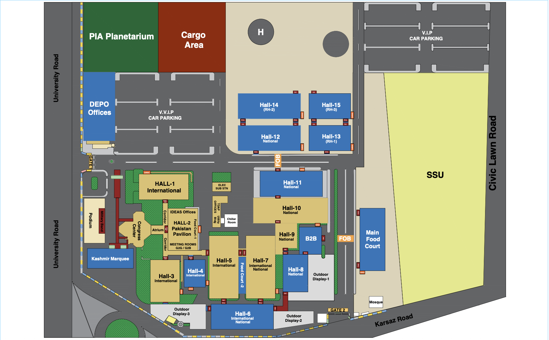 Hall Map